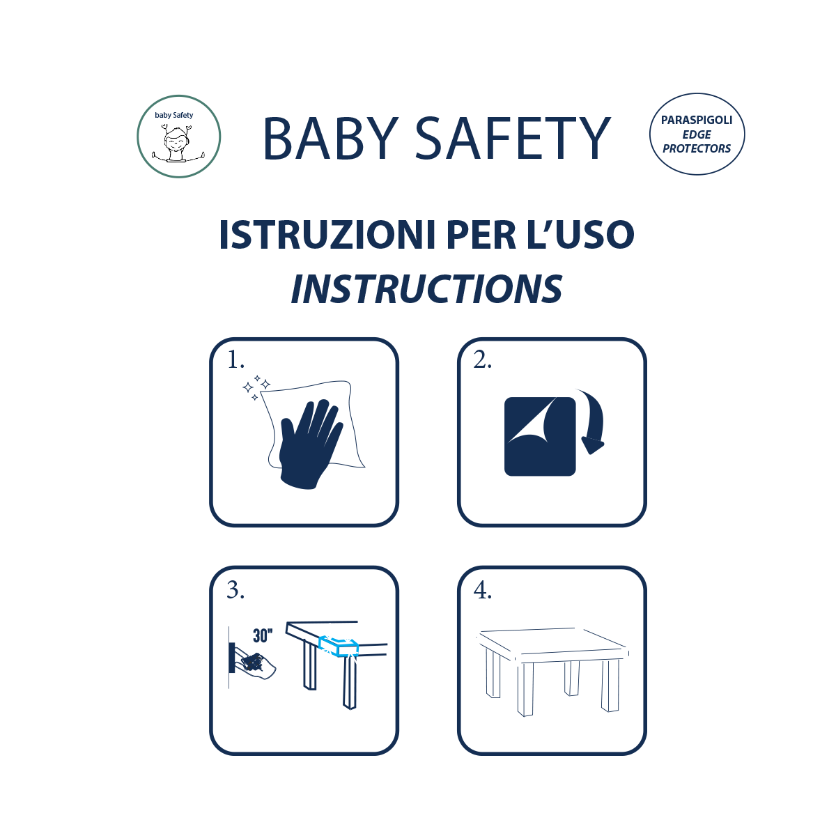 Paraspigolo PARA 17/4 TRS in pvc trasparente Sp 20 mm 4 pezzi - 6