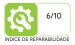 Índice de reparabilidade: 6 de 10