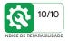 Índice de reparabilidade: 10 de 10