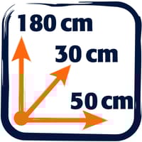 TAQUILLA METÁLICA 2 PUERTAS 180 X 30 X 50 CM - 4
