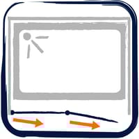 BIOMBO DE BAÑERA 1 HOJA FIJA + 1 HOJA ABATIBLE ADAK 45+60X145CM CROMO - 3