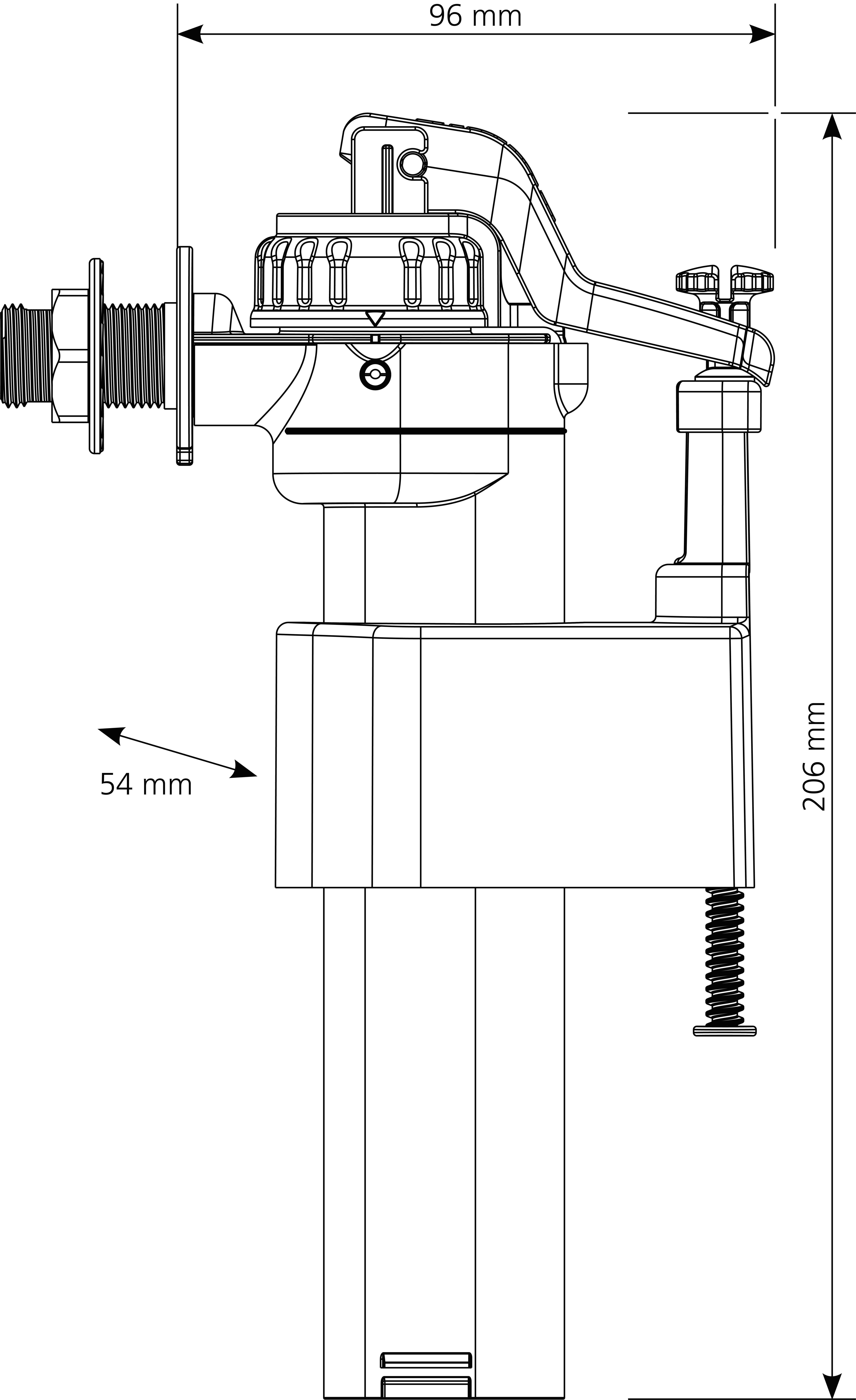 Robinet flotteur 3/8, - 3