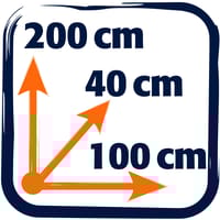 ESTANTERÍA METÁLICA 200 X 100 X 40 CM - 3