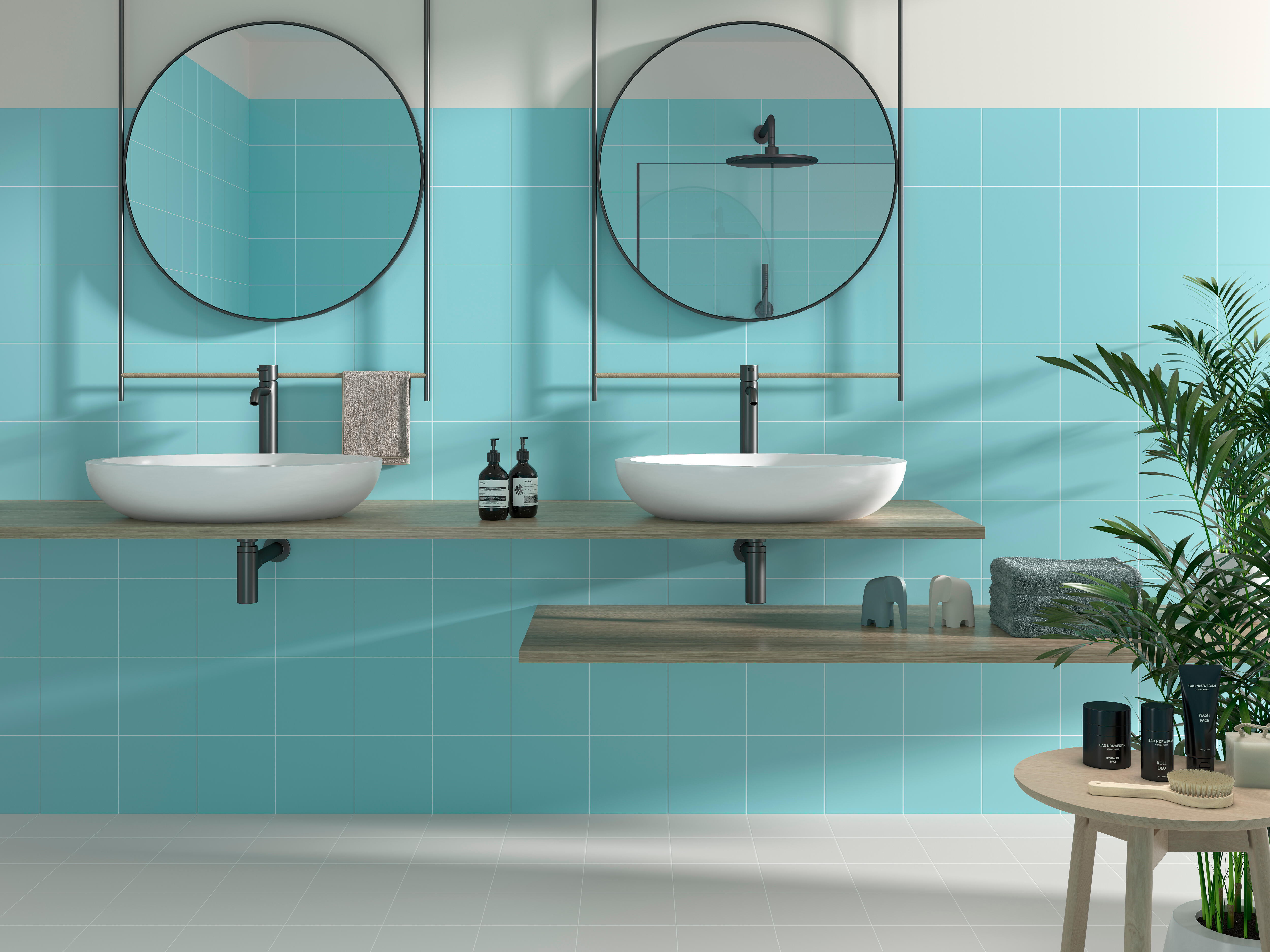 Suelo/azulejo piscina porcelánico technical soft efecto blanco roto 20x20 cm c2