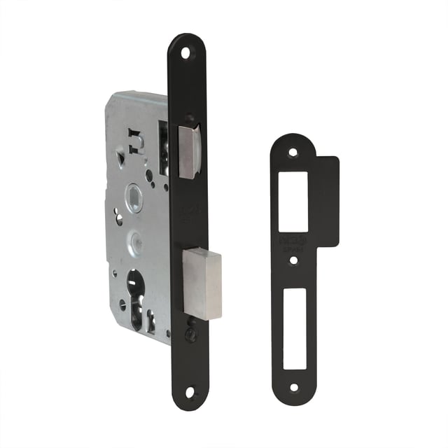 CERRADURA EMBUTIR PUERTA DE MADERA 40MM. 841/47 NEGRO AMIG