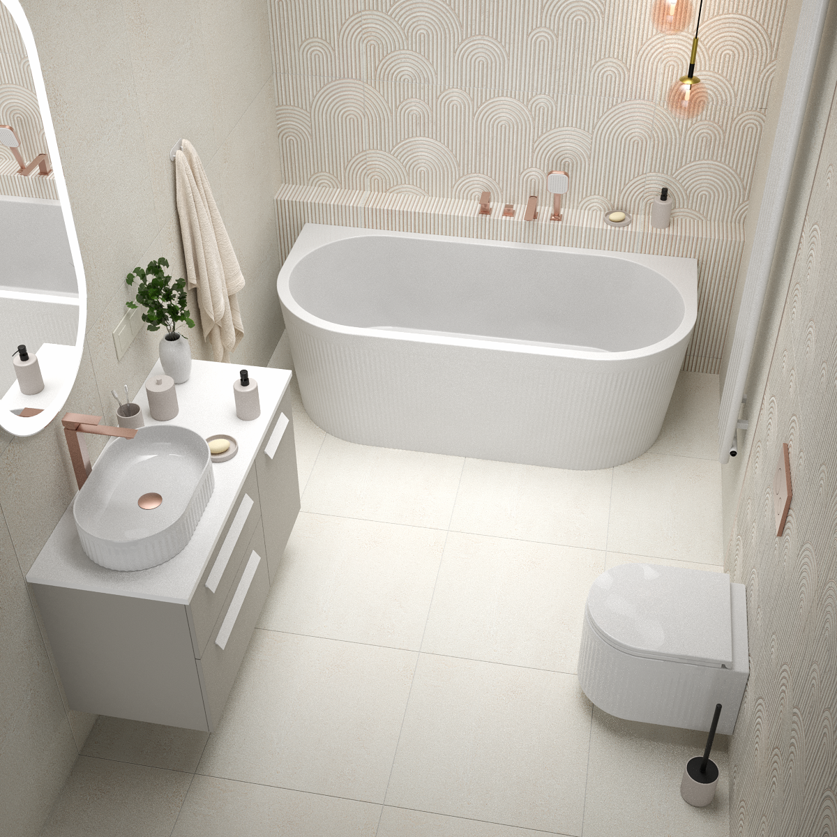 Gres szkliwiony Sandio Beige Mat 59,8X119,8 Arte - 6