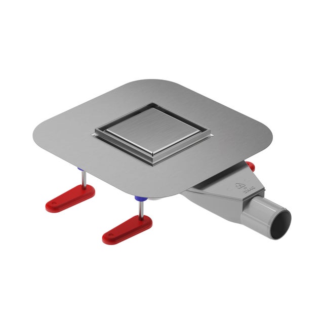 Calha duche Italiano EQUATION inox quadrado 100 mm