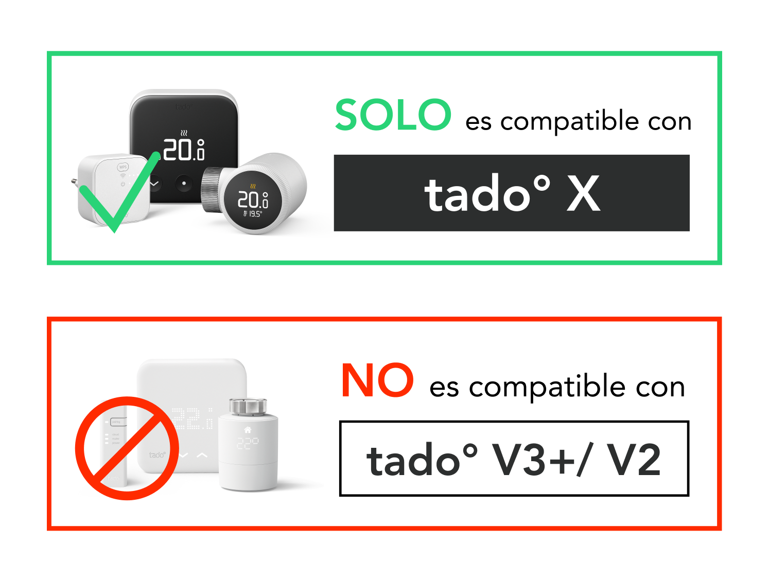 Pack 2 válvulas termostáticas TADO X - 10