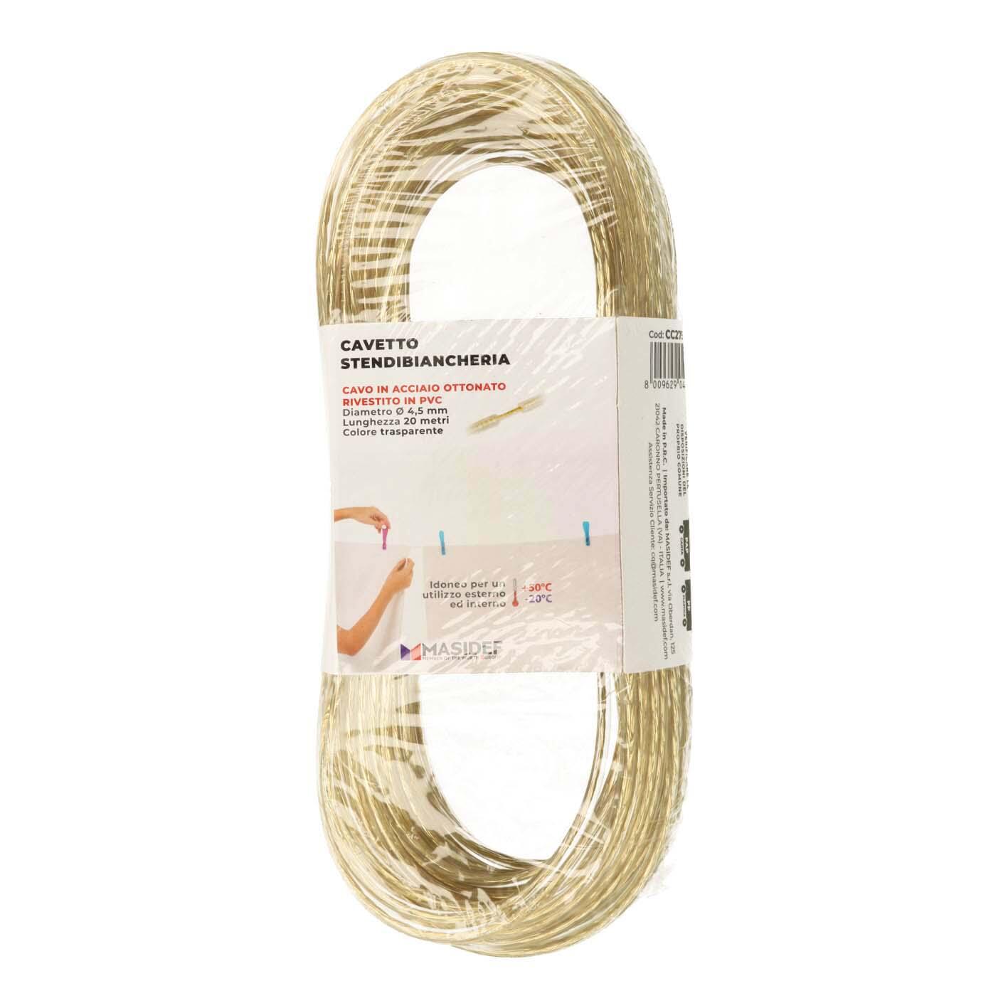 Corda stendibiancheria STANDERS in acciaio plastificato 4 mm x 20 m