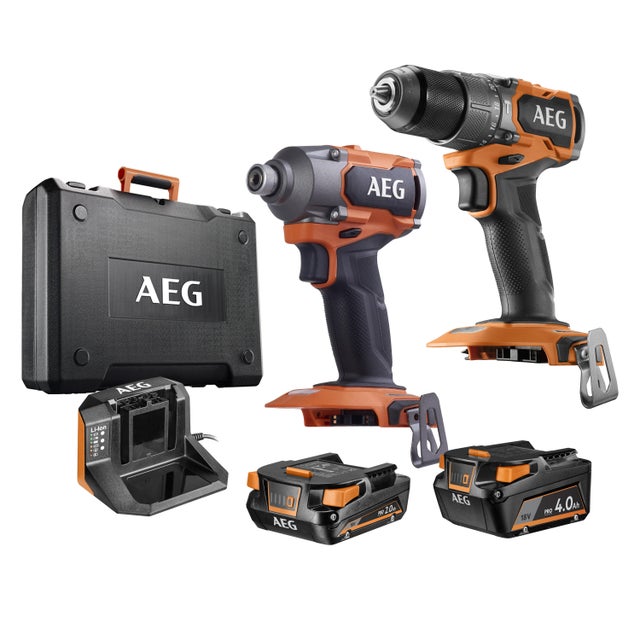 KIT 2 OUT 18V PERCEUSE+VISS CHOCS AEG