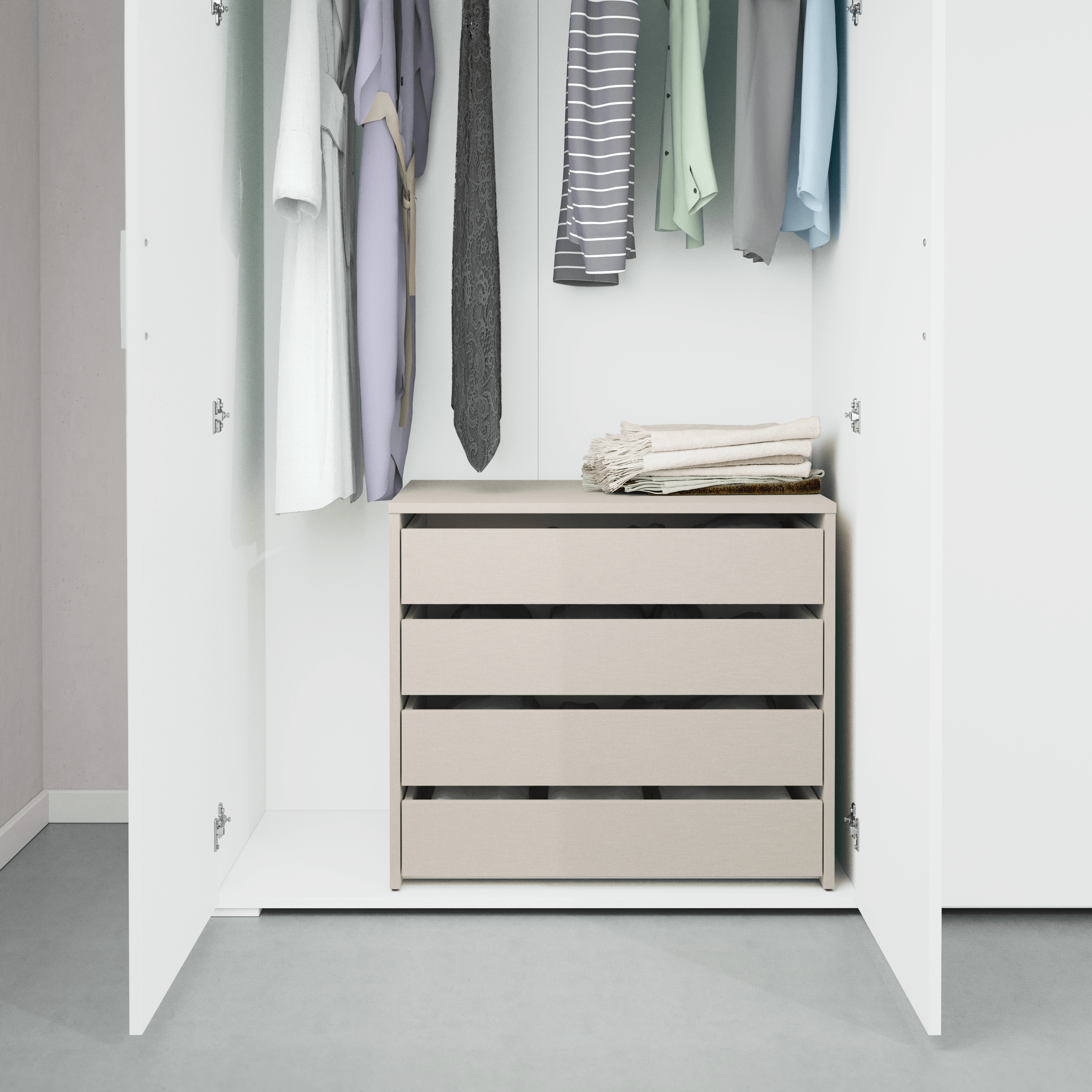 Cajonera KIT 4 cajones K-717 Serie MEKA Textil 60,7x70x45
 - 6