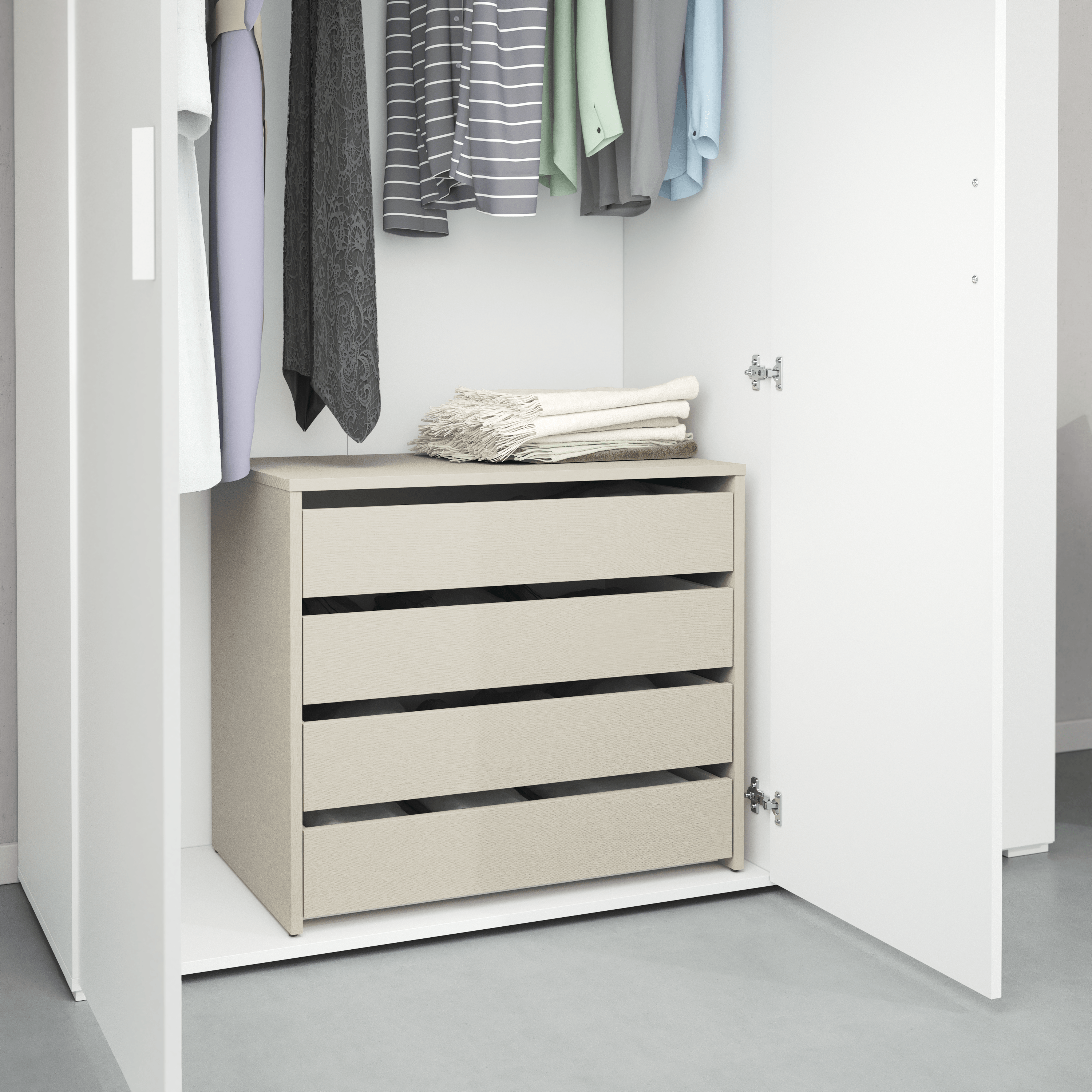 Cajonera KIT 4 cajones K-717 Serie MEKA Textil 60,7x70x45
 - 3