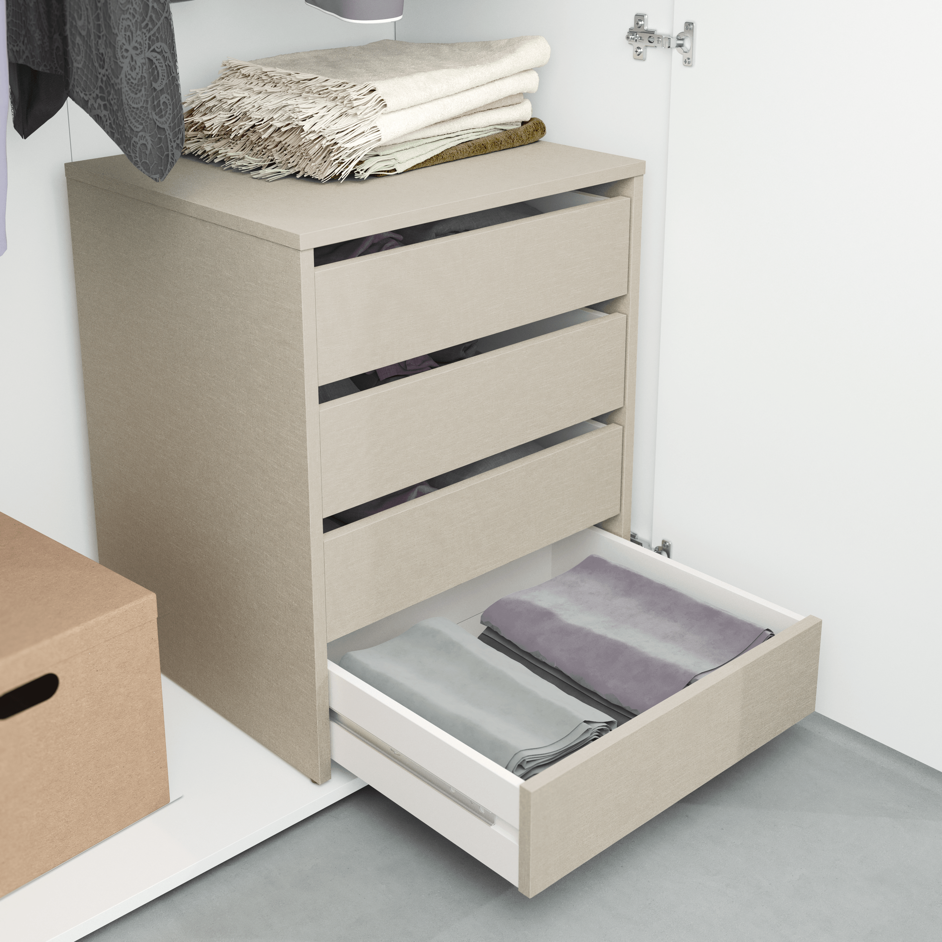 Cajonera KIT 4 cajones K-715 Serie MEKA Textil 60,7x50x45
 - 5