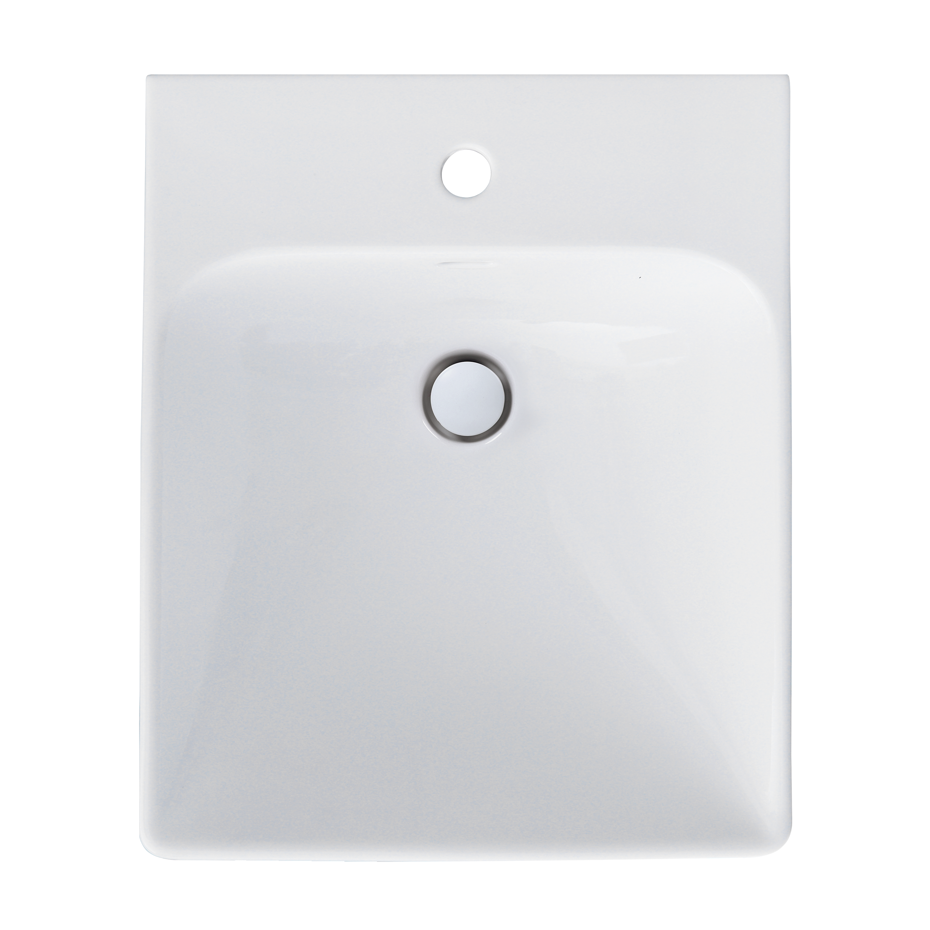 Lavabo a incasso rettangolare vasca centrale Remix L 57.3 x H 20.4 x P 47.7 cm in ceramica bianco lucido - 9
