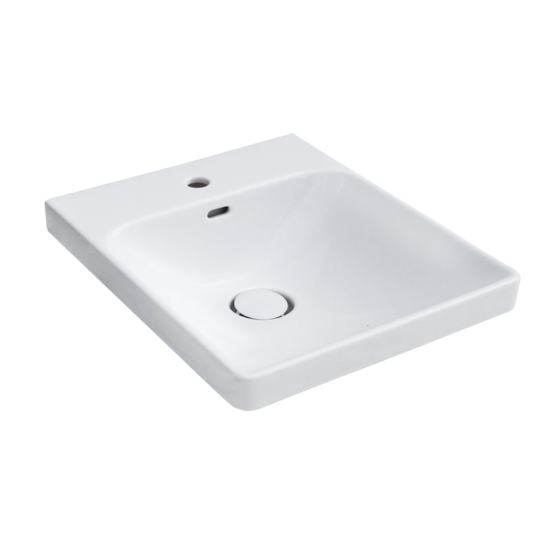 Umywalka wpuszczana 57x47 cm Remix do szafki z zabudową pralki