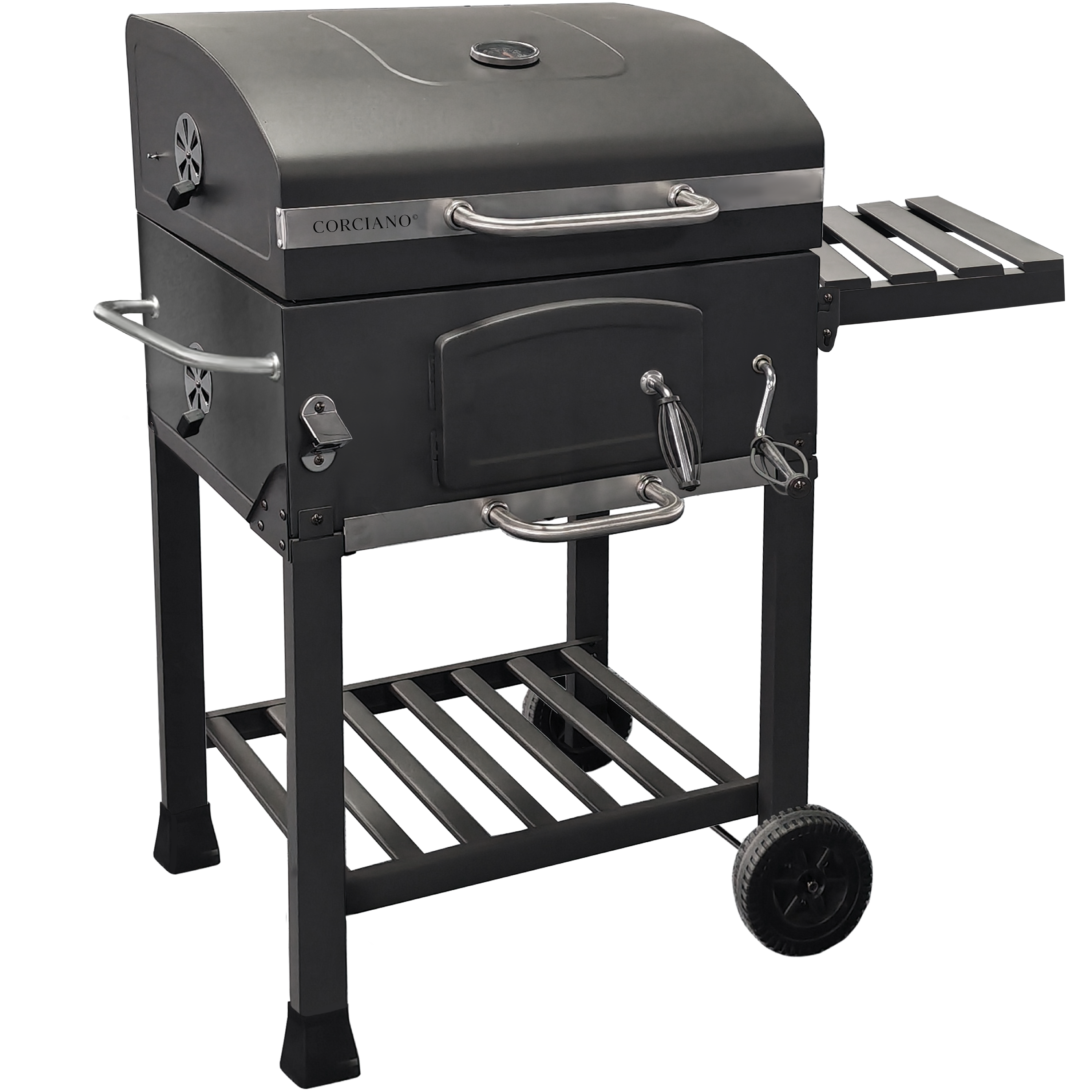 Grill węglowy Angus z żeliwnym rusztem + pokrowiec gratis