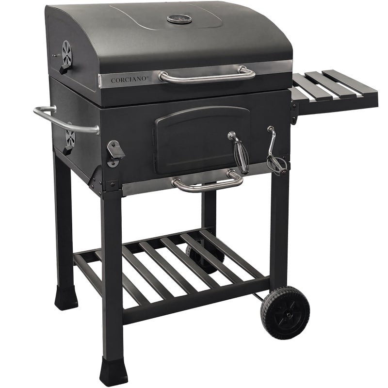 Grill węglowy Angus z żeliwnym rusztem + pokrowiec gratis