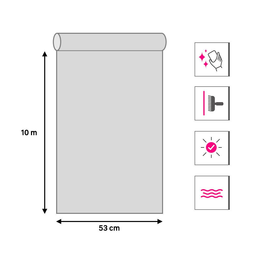 Papel pintado vinilo aplicación cola en pared Naturaleza Hojas 8211 gris  ERISMANN 53cmx10m lavable apto para cocinas o baños - 5