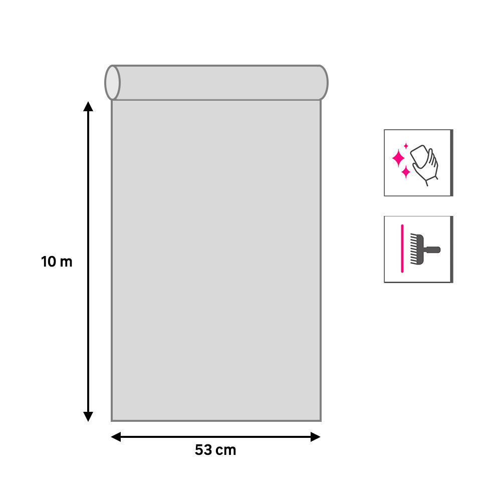 Papel pintado vinilo aplicación cola en pared Naturaleza Osaka hojas beige  MARBURG 53cmx10m lavable - 5