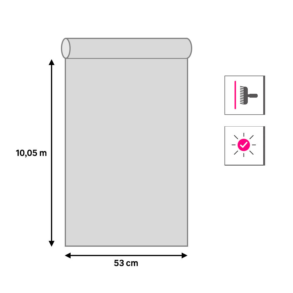 Papel pintado tapiz aplicación cola en pared Liso Stripes & more 9810-4 multicolor  ICH 53cmx10.05m limpìeza con paño húmedo - 4