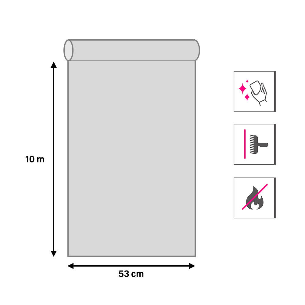 Papel pintado vinilo aplicación cola en pared Geométrico  blanco  ERISMANN 53cmx10m lavable - 5