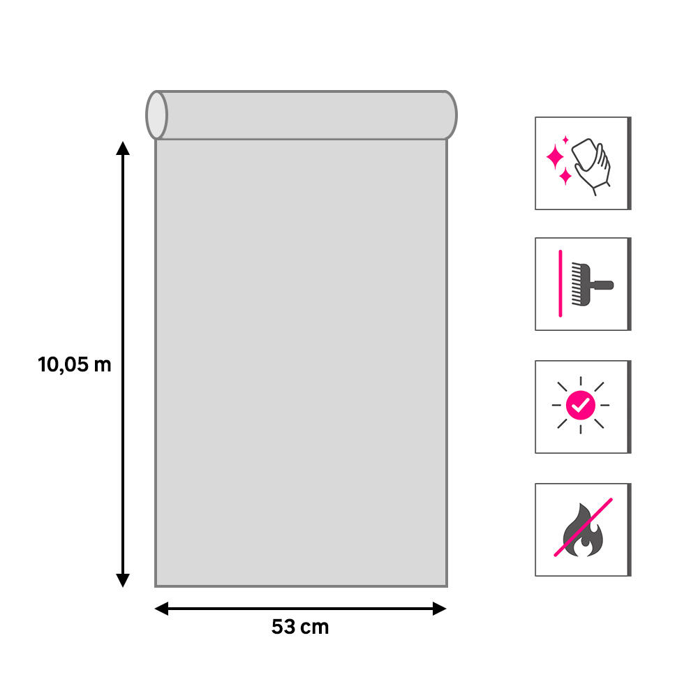 Papel pintado vinilo aplicación cola en pared Floral vegetal Aiden verde  INSPIRE 53cmx10.05m superlavable - 5