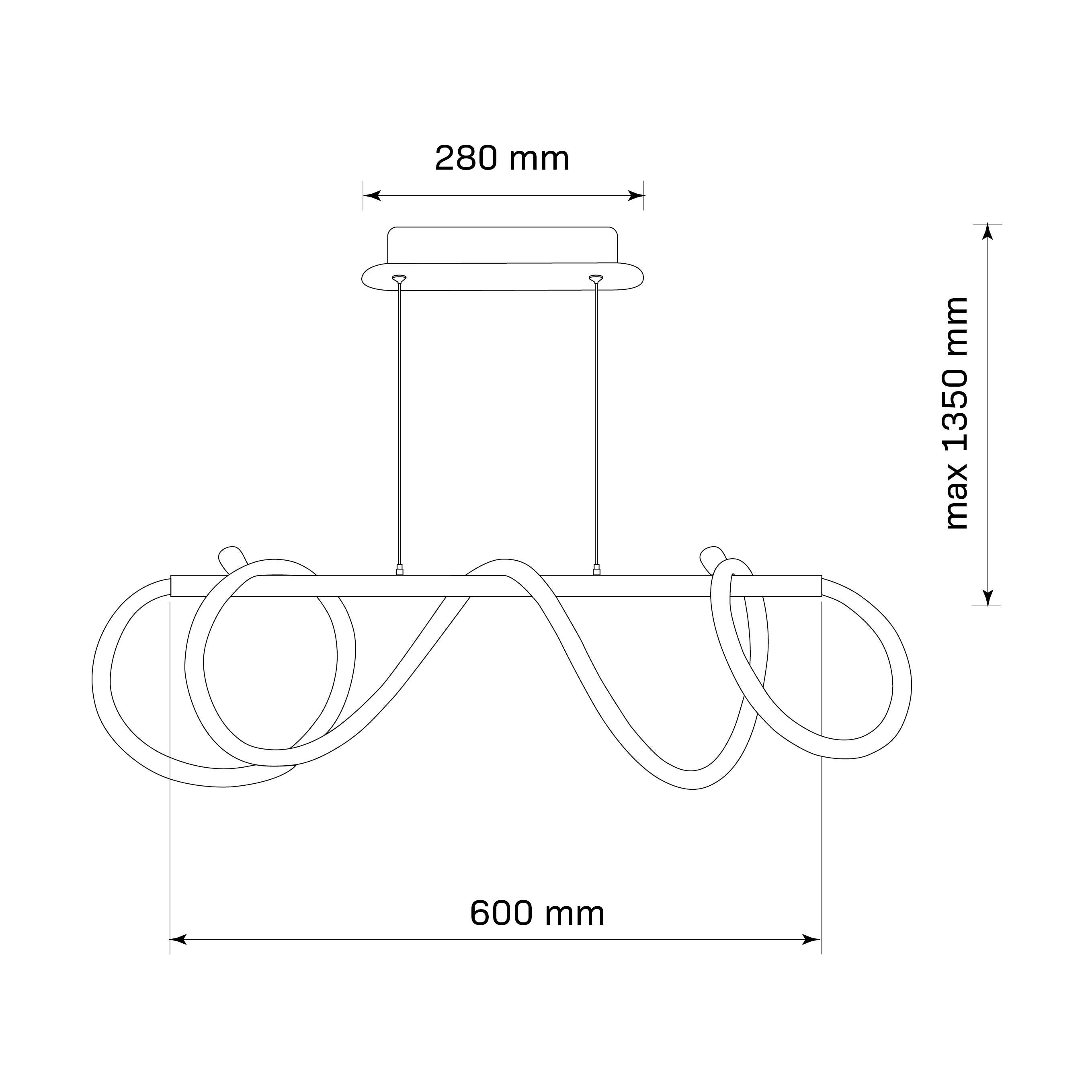 Lampa wisząca Emma złota LED Sanico - 5