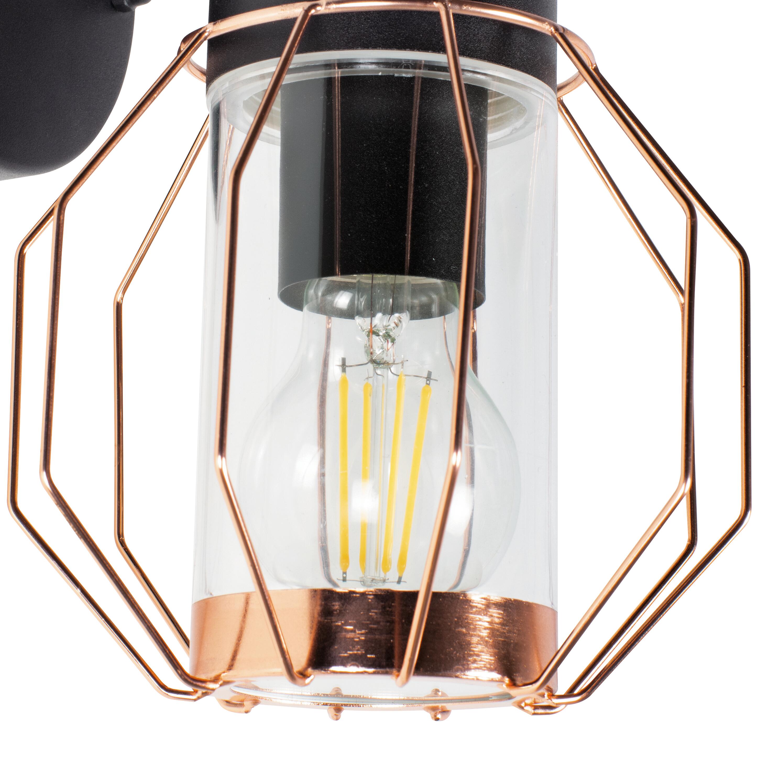 Applique moderno da esterno Fannia ruggine IP44 1X E27 BRILLIANT - 3