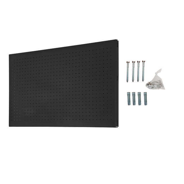 Panel para colgar herramientas de 120x60 cm antracita + 8 ganchos
