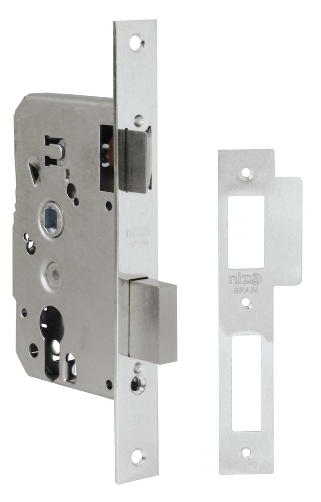 CERRADURA EMBUTIR PUERTA DE MADERA 40MM. 840/47 CROMO AMIG