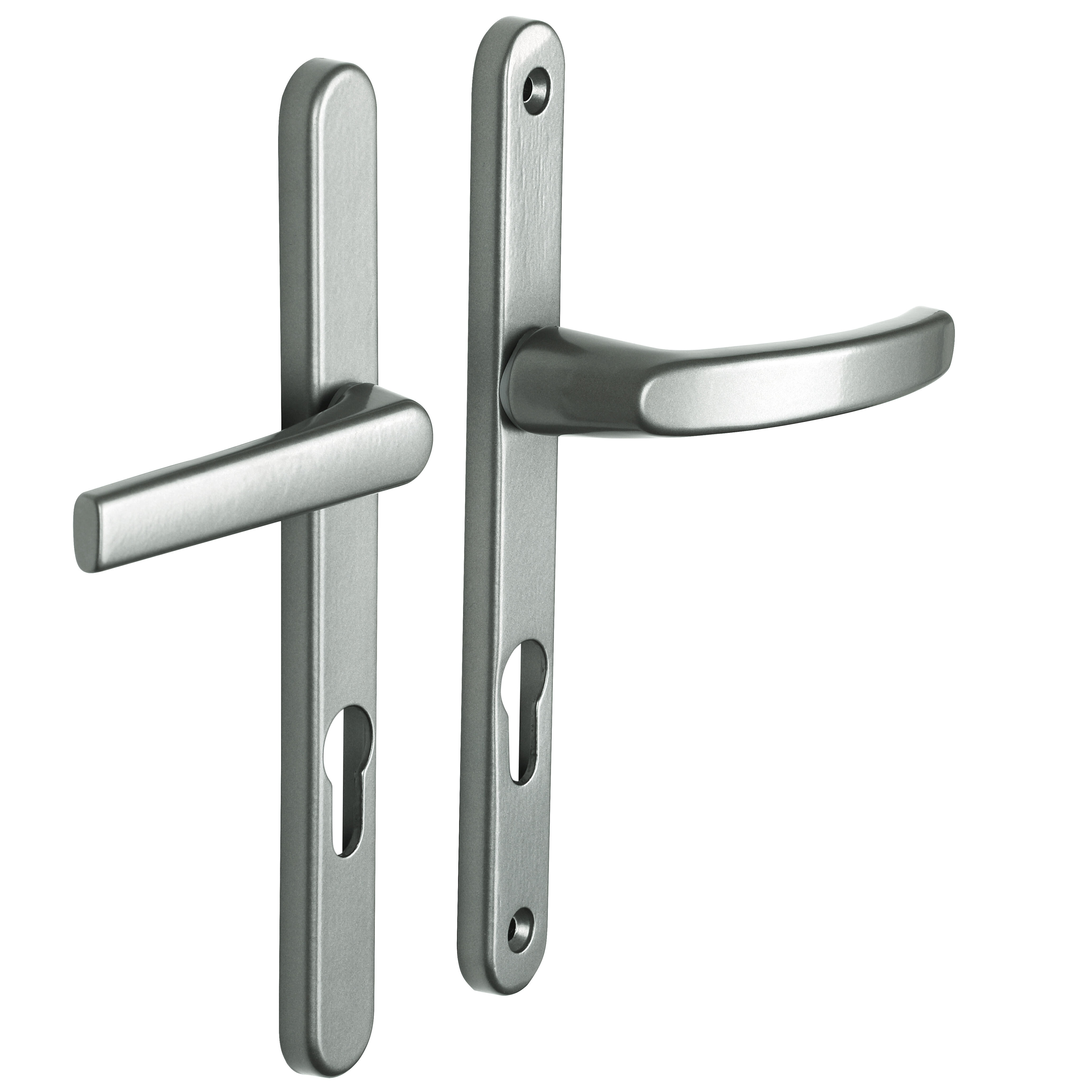 Poignée de porte-fenêtre grise col court BALTIC  - 2