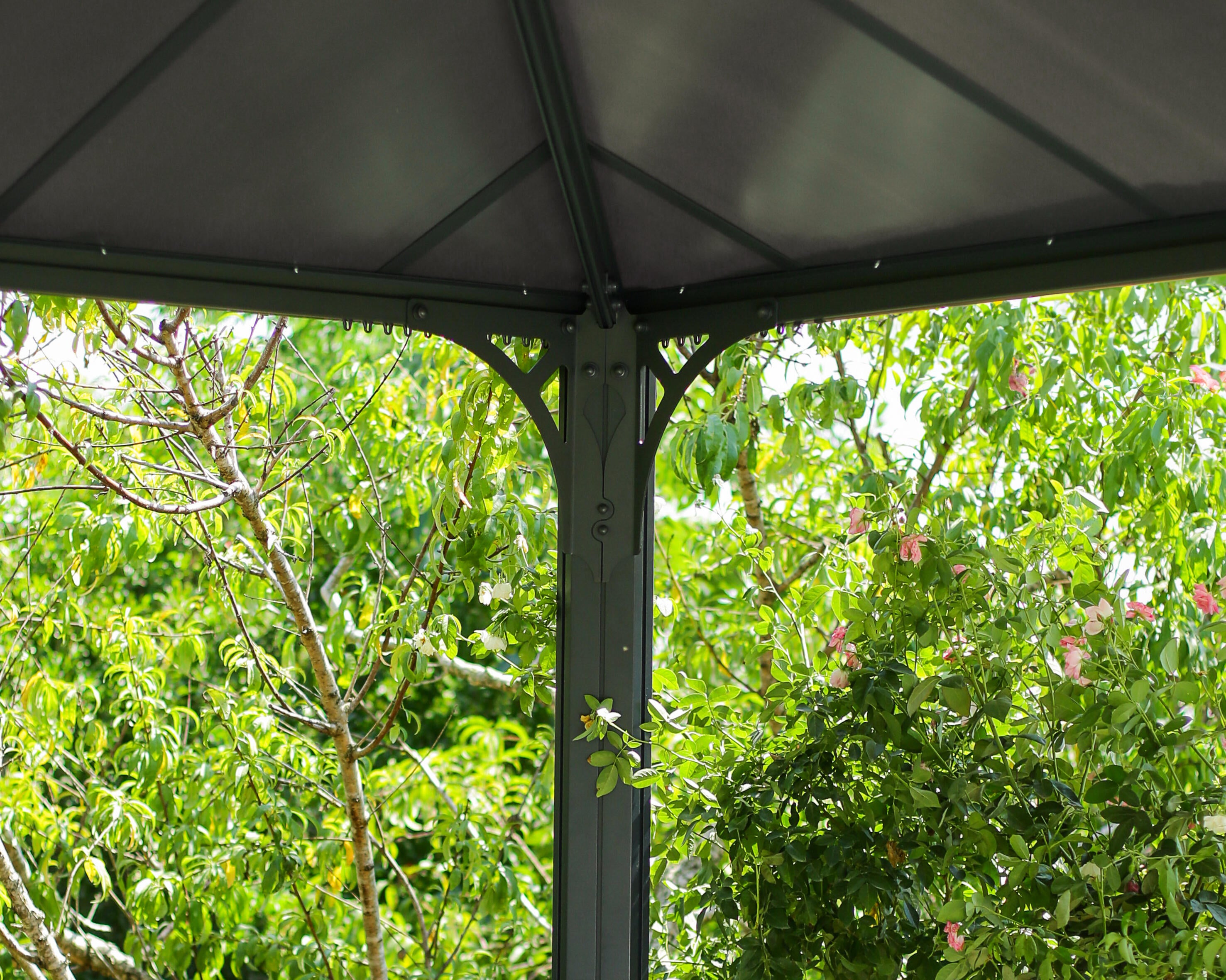 Cenador de aluminio canopia by palram de 360 x 360 cm gris