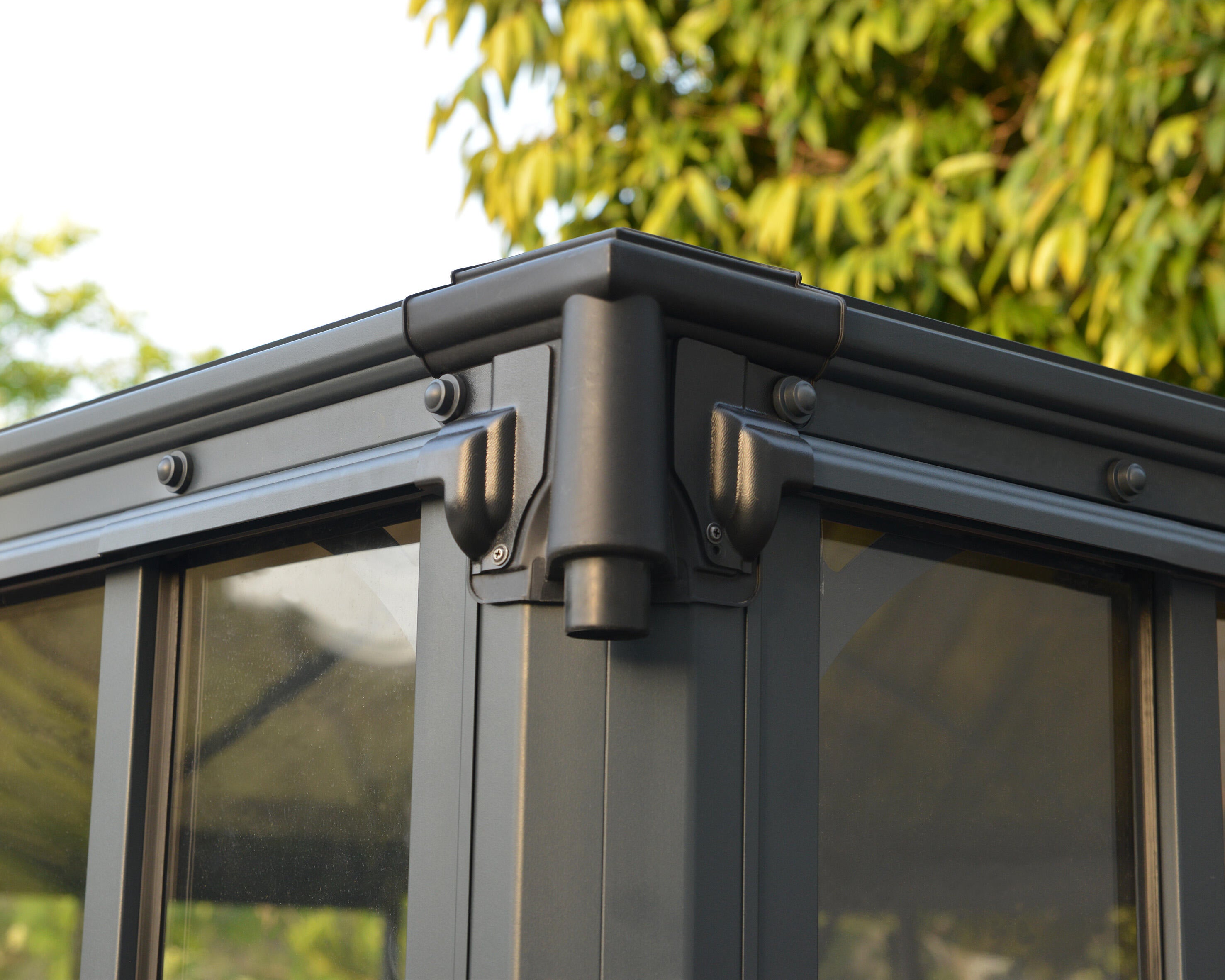 Cenador de aluminio CANOPIA BY PALRAM de 295 x 295 cm gris - 6