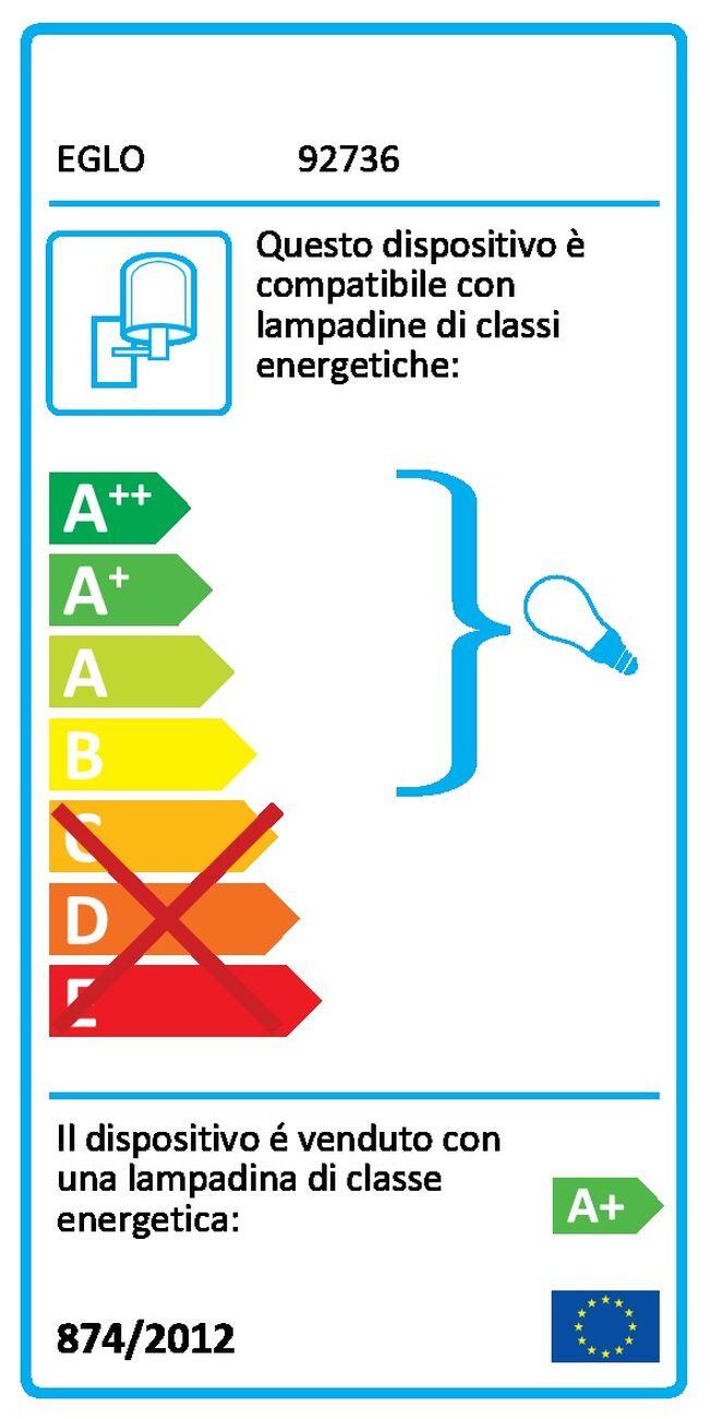 Applique LED moderno da esterno Riga doppia luce grigio IP44, luce bianco naturale 480 lumen, EGLO - 3