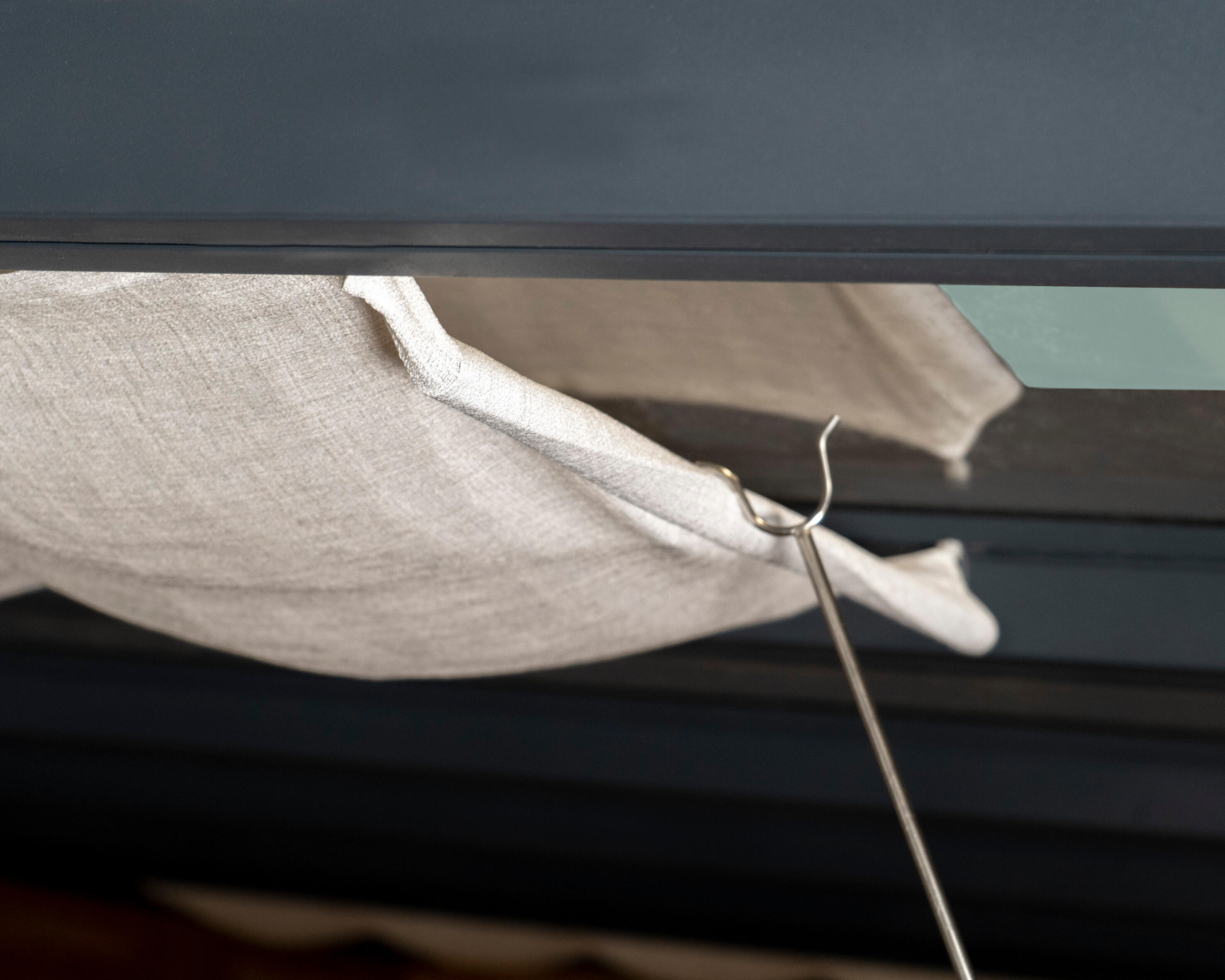 Estor para pérgola de poliéster blanco 64.5x340cm - 11