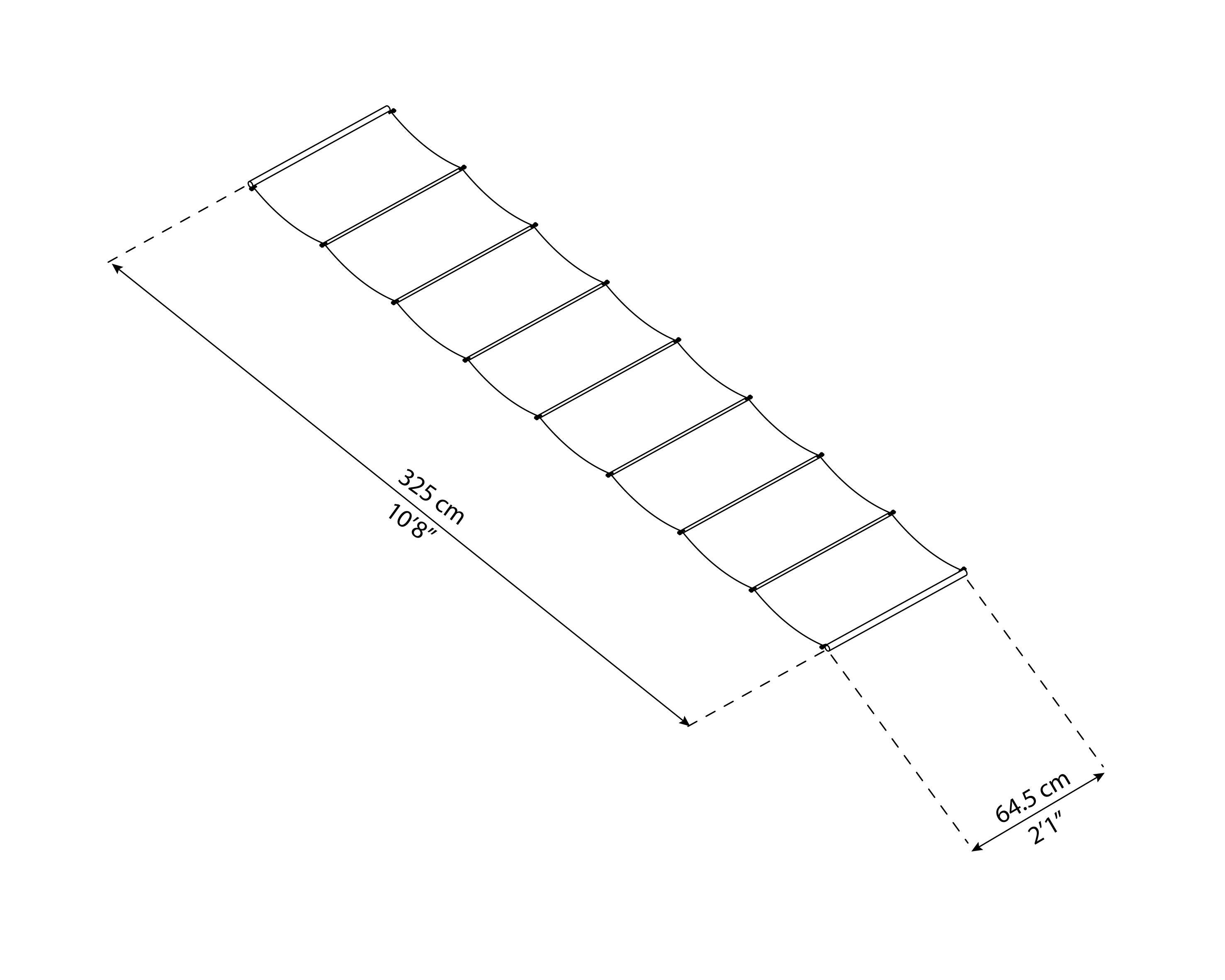 Estor para pérgola de poliéster blanco 64.5x340cm - 2
