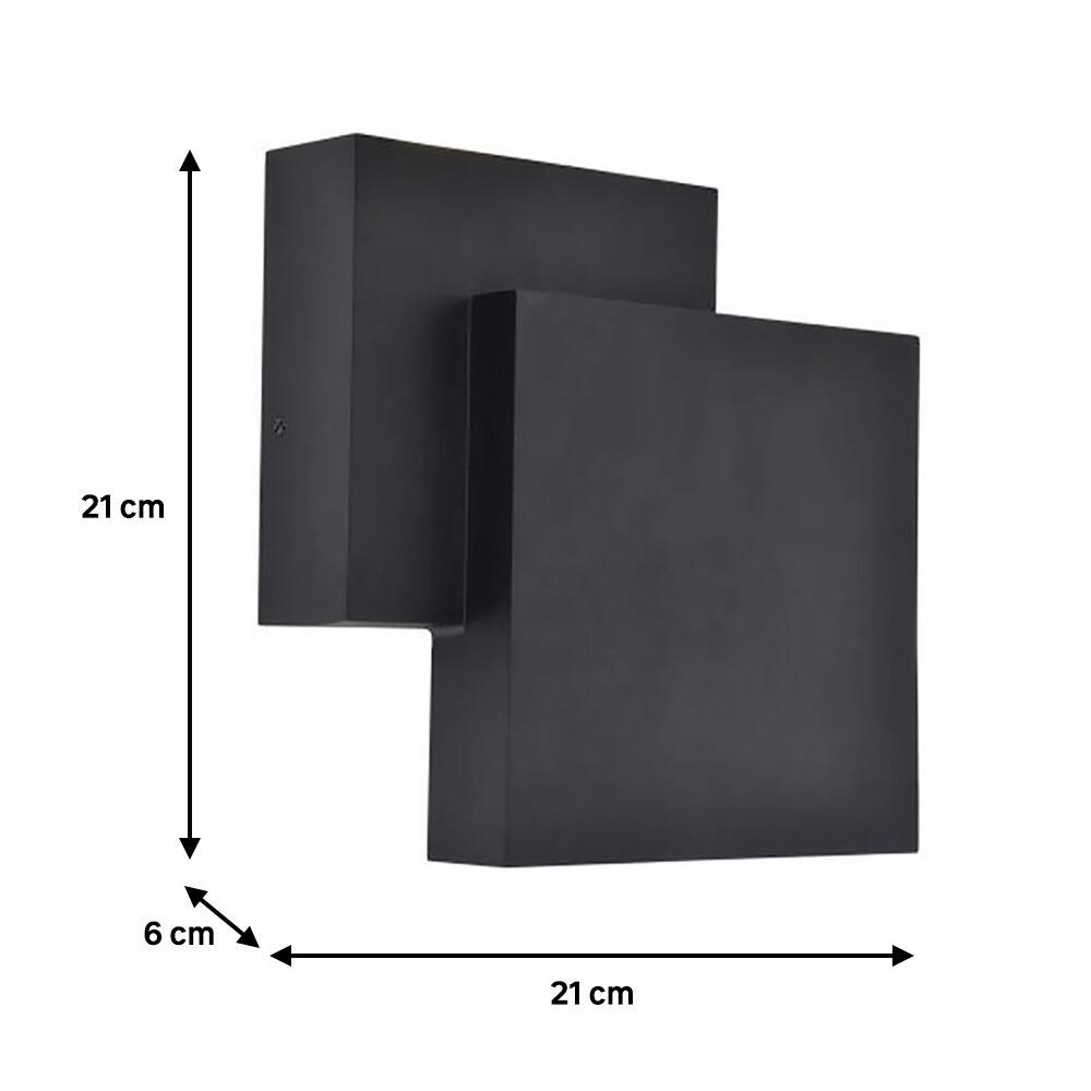 Aplique exterior LED Rialto negro 15W blanco cálido - 4