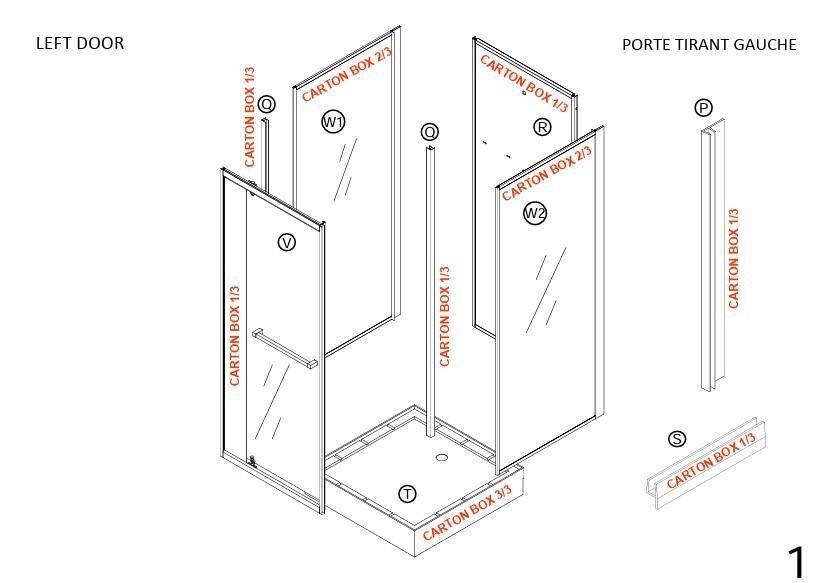 Cabine de douche carrée L.90 x l.90 cm, Reflect - 5