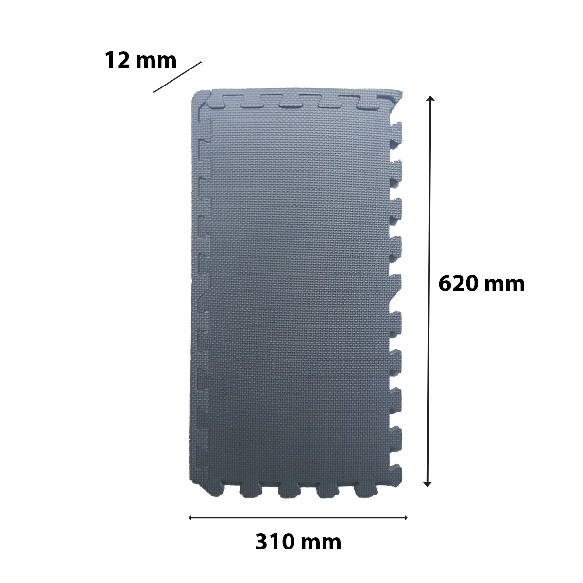 Tappetino antivibrazione SET TAP 31X62 in eva (etilene vinil acetato) 620 x 310 mm, 2 pezzi - 5