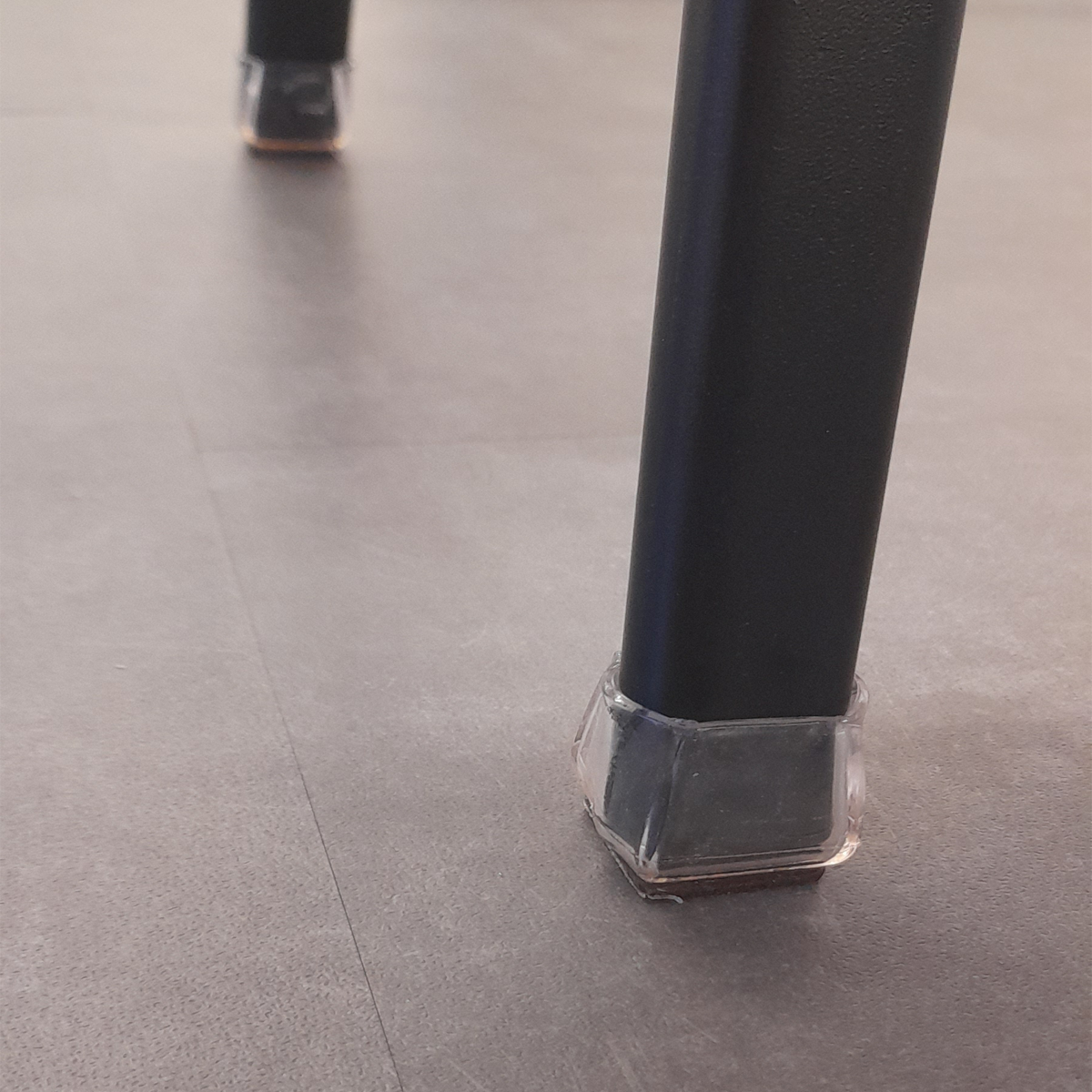 Sottopiede per mobile quadrato CLSFELQ/2 TRS 31 in silicone Trasparente 29 x 31 x H 33 mm, 2 pezzi - 4