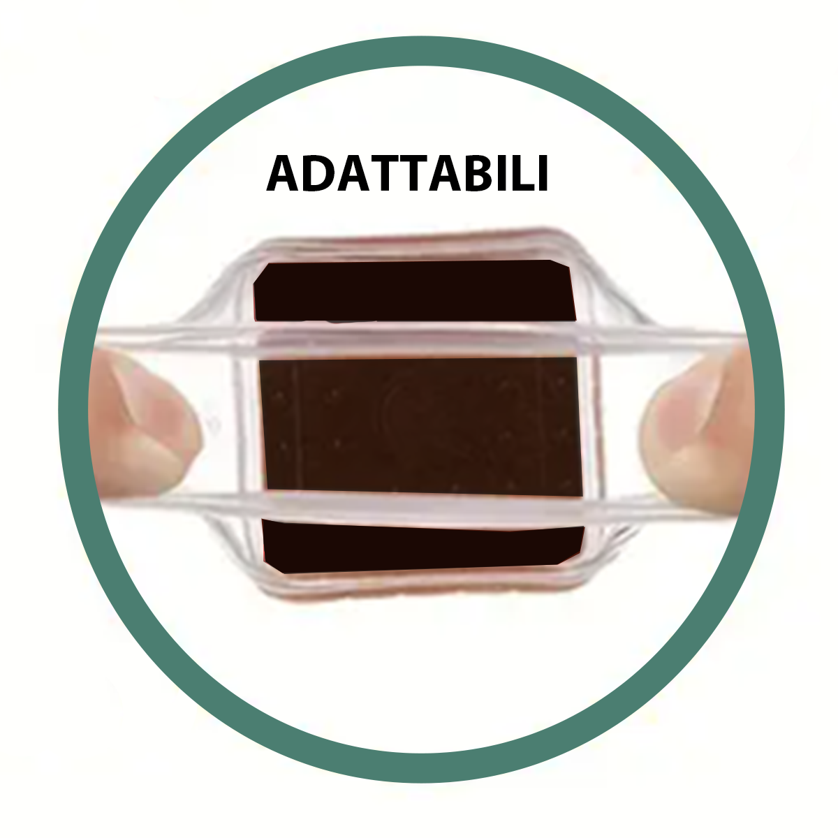 Sottopiede per mobile quadrato CLSFELQ/2 TRS 31 in silicone Trasparente 29 x 31 x H 33 mm, 2 pezzi - 6