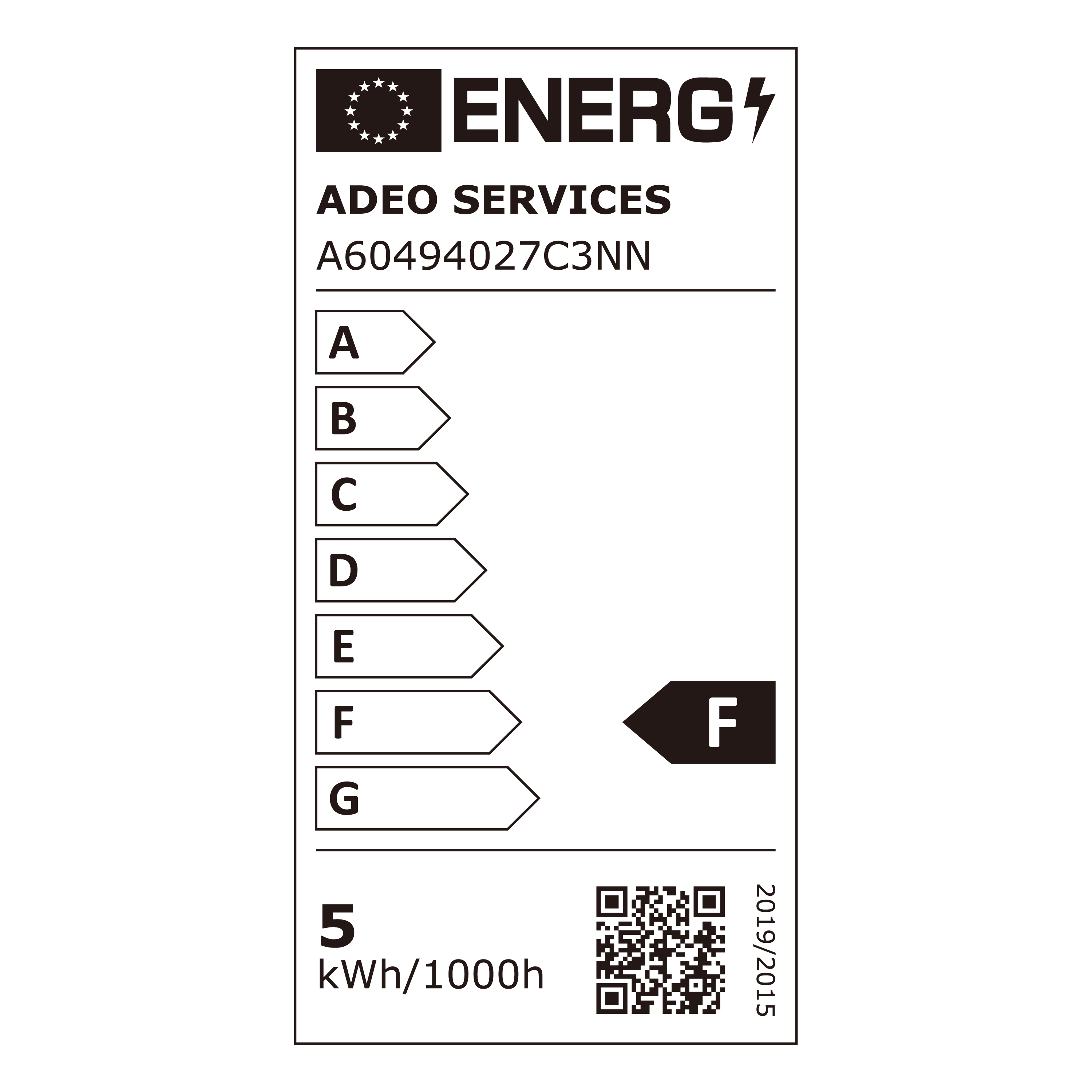 Lot de 3 ampoules led, E27, 470lm = 4,9W, blanc neutre - 6