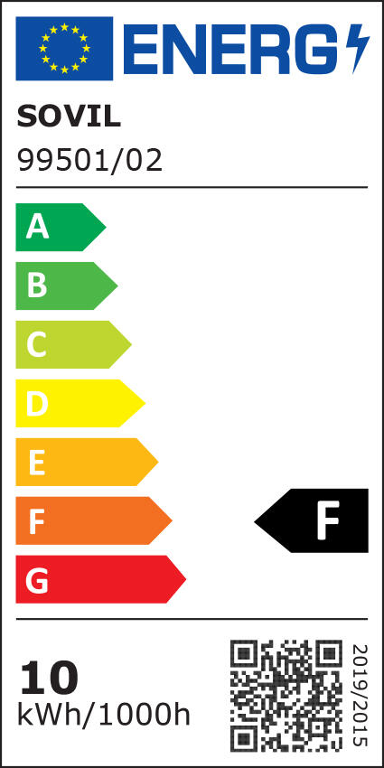 Applique LED moderno da esterno Grid bianco IP65, luce bianco naturale 1070 lumen, SOVIL - 4