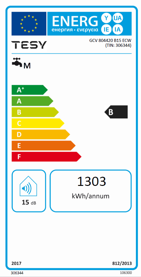 Termo eléctrico TESY BILIGHT CLOUD WIFI de 80 litros de capacidad
 - 2