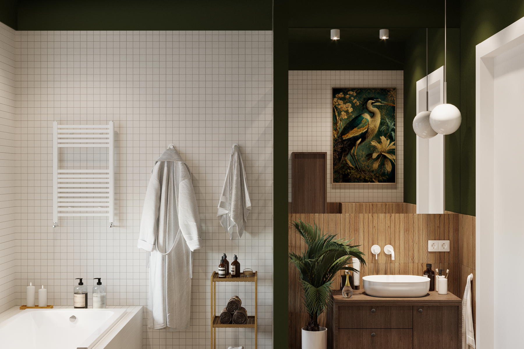 Umywalka ceramiczna nablatowa Moduo 50 Cersanit - 8