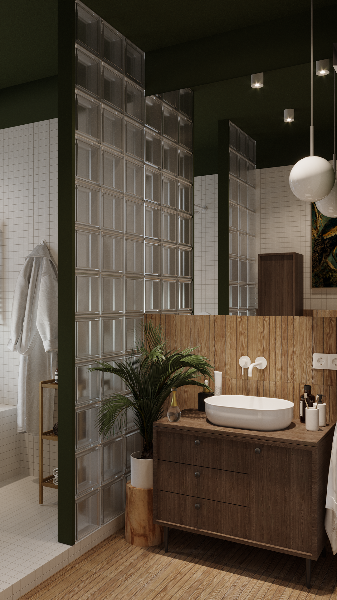 Umywalka ceramiczna nablatowa Moduo 50 Cersanit - 6