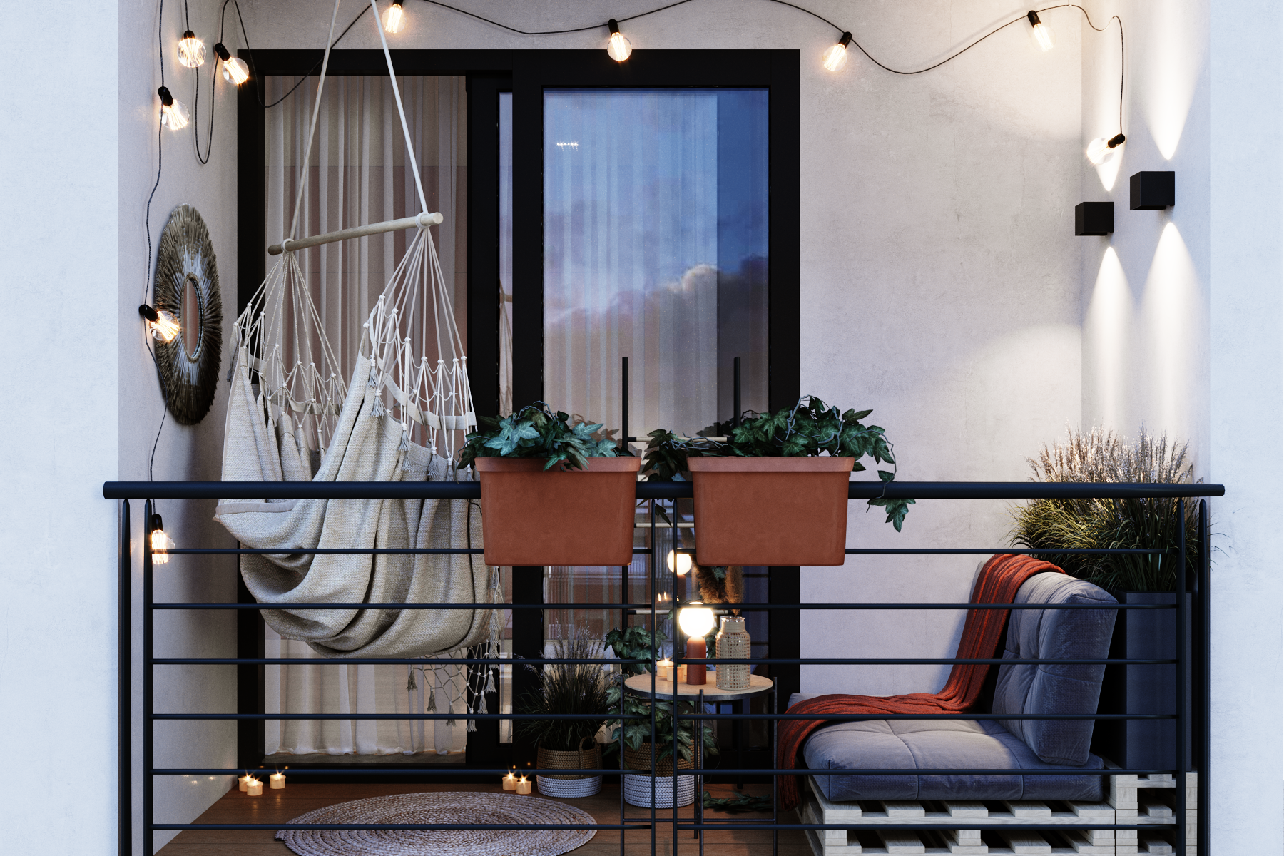 Lampa stołowa Lodi czerwona LED Inspire - 6