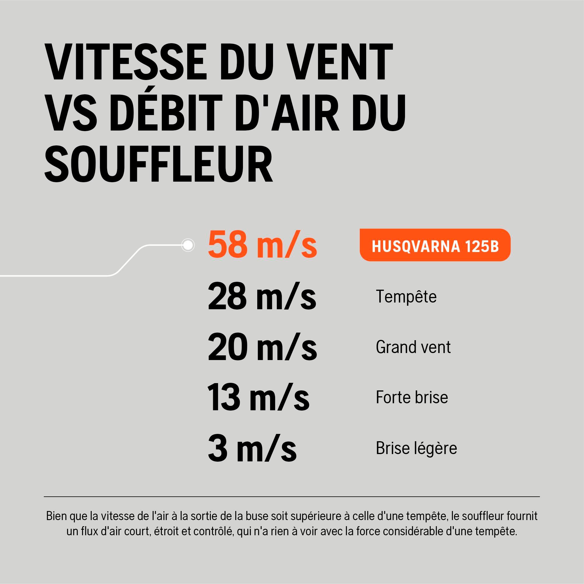 Souffleur thermique HUSQVARNA 125B 28 cm³ - 10