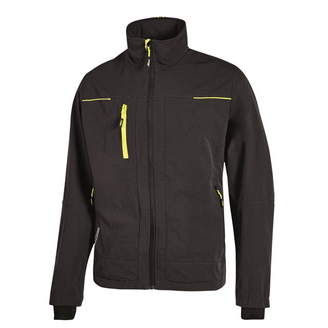 CHAQUETA TRANSPIRABLE NEGRO TALLA S UPOWER PE178BC