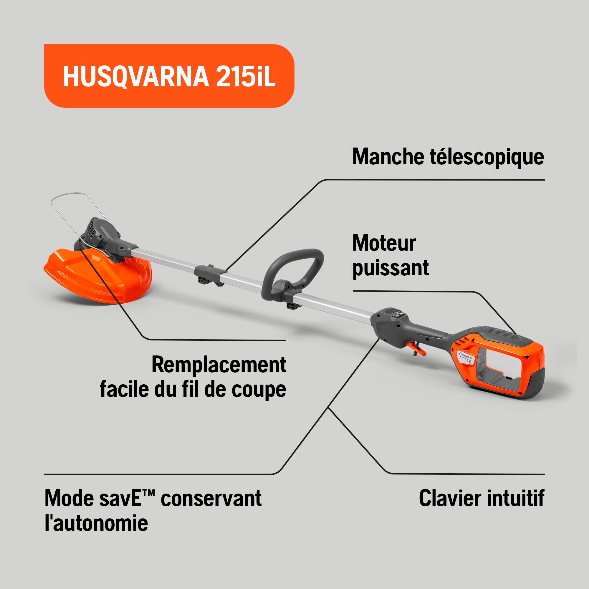 Coupe-bordures à batterie HUSQVARNA 215IL nu - 5